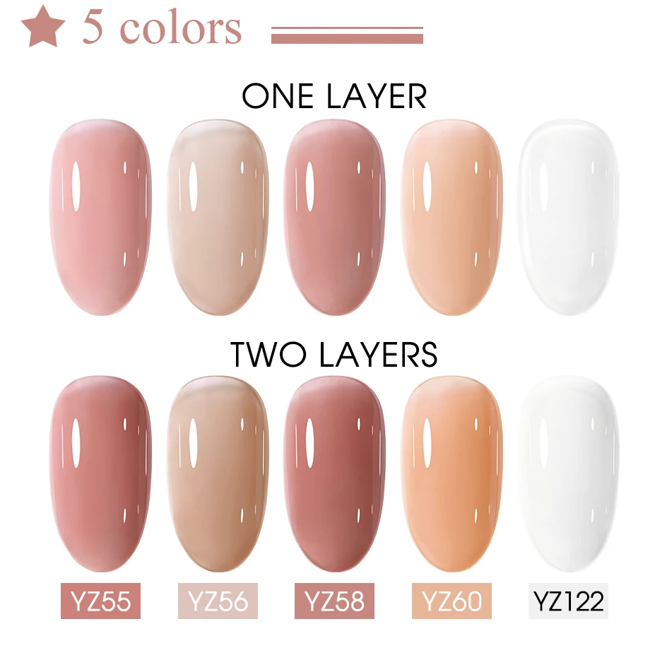 Clou Beaute 10 Stück TPO & HEMA FREIER Nagellack-Set Gel-Lack Frühlingsfarben UV-Gel Nagellack Semi-Permanent Hochpigmentierter Lack – Detail 3