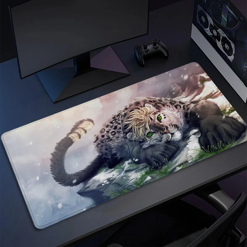 Large Anime Mouse Pad Gaming Accessories Fantasy Animals Desk Mat Mousepad Xxl Game Mats Deskmat Gamer Mause Office Pads Pc Mice