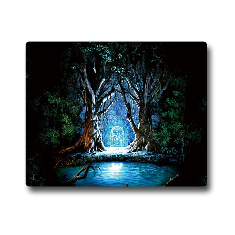 Lotrs Secret Gate of Moria Khazad-dum of Dwraf Printed Anti-slip Rubber Pad Office Cup Coaster Party Favor Gifts 220x180x3mm