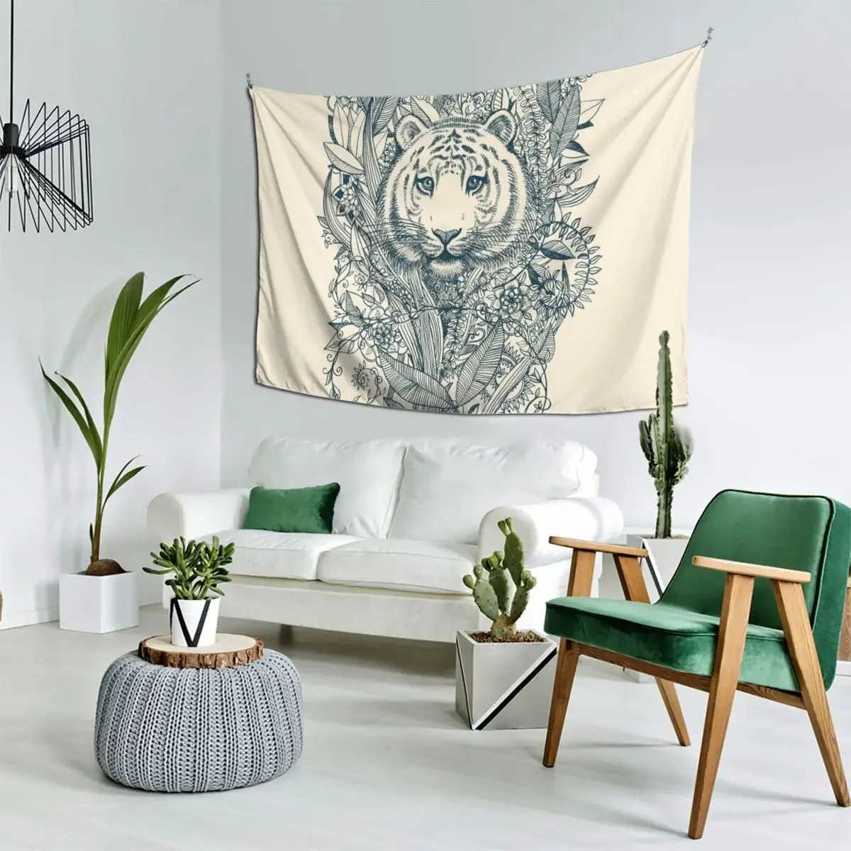 

Tiger Tangle Tapestry Home Decorations Room Decor For Girls Room Decor Korean Style Tapestry
