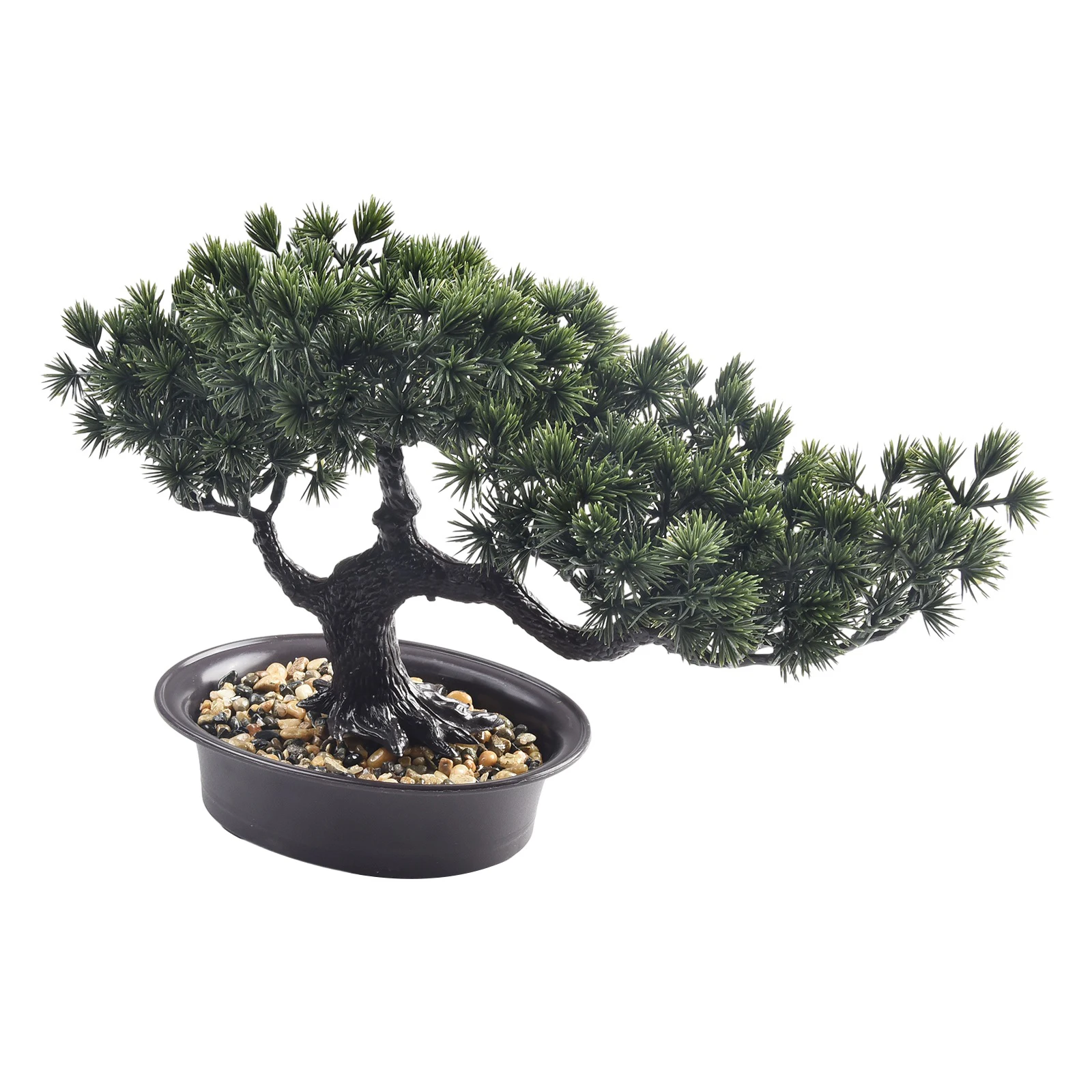 

Realistic Simulation Bonsai Welcoming Pine Artificial Plant for Office and Home Desk or Window Sill Decoration