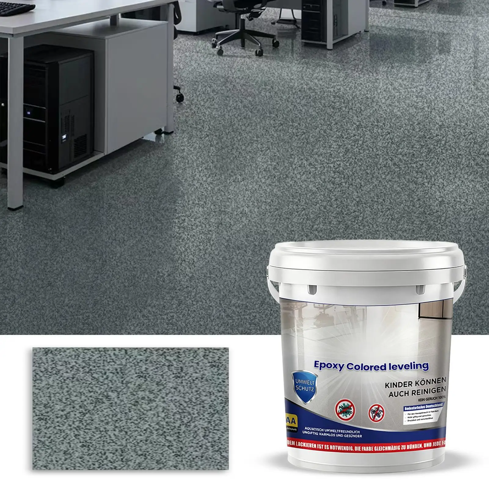 Epoxy colored sand self leveling floor paint marble paint cement floor paint for indoor wear resistance and slip resistance