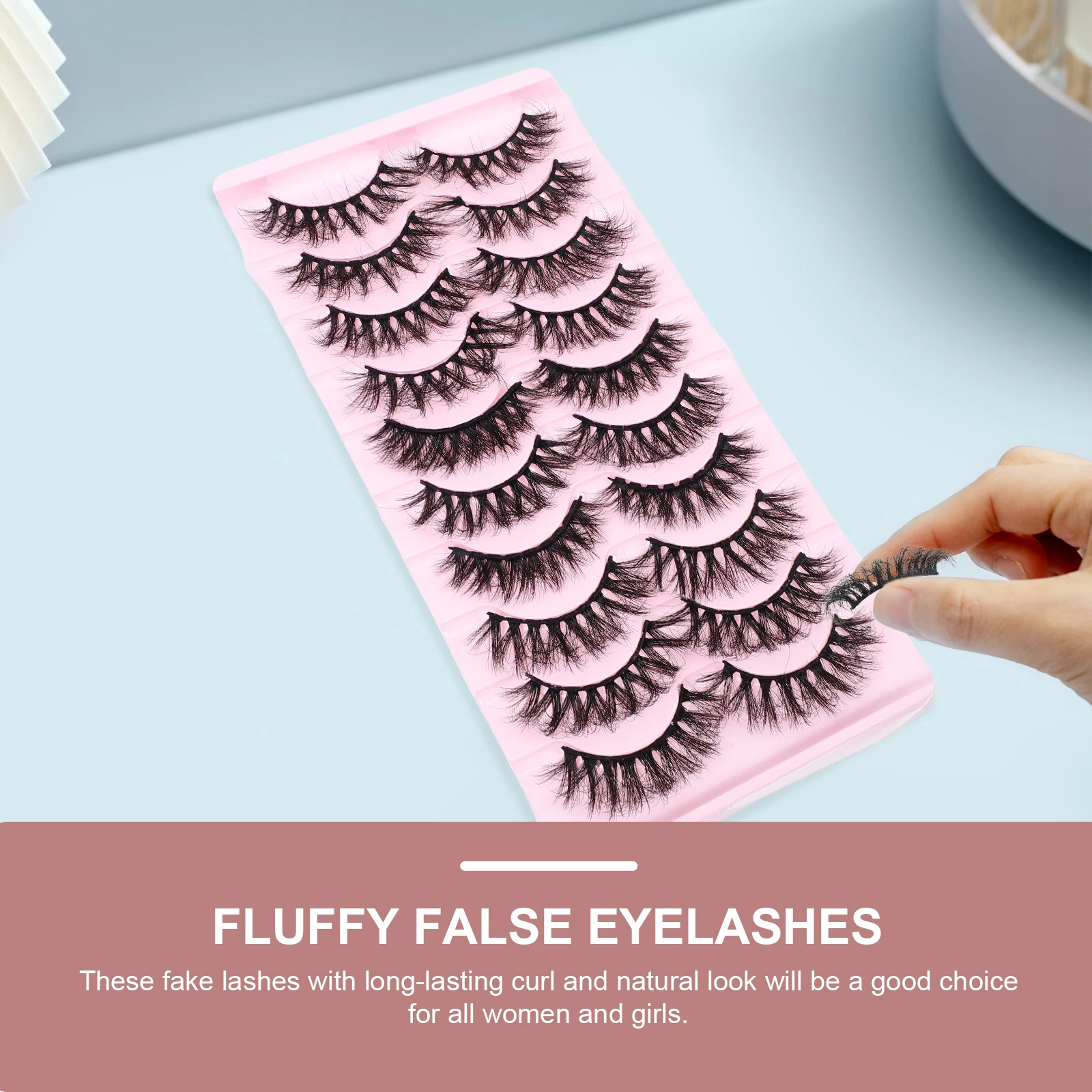

Fake Eyelashes Natural Cluster Extensions Short Full Imitation Lashes Suitable Party Wedding Photo Shoot Daily Life