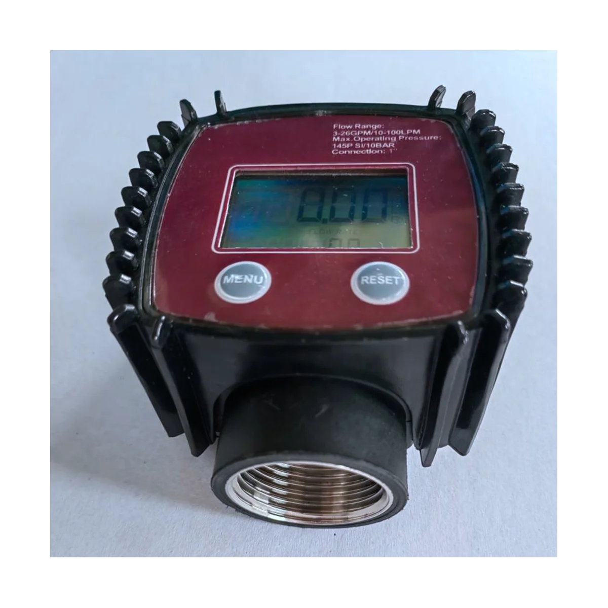 Turbine Oil Fuel Flow Meter K25 Water Flow Meter LCD Flow Meter Pipeline Liquid Flow Meter Sensors 2.3-3.3V-B Blue