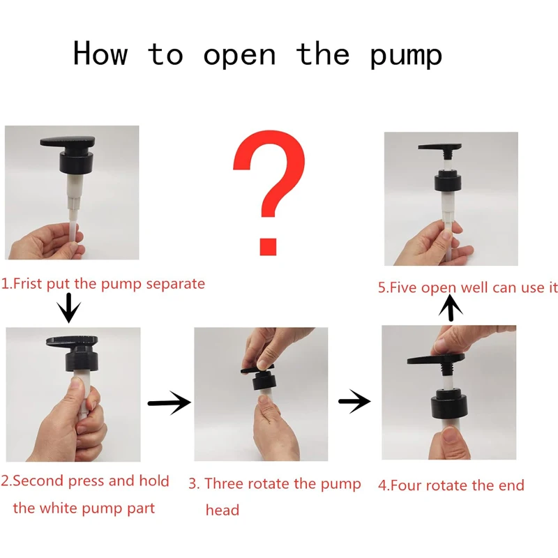 5 قطعة فارغة 300/500 مللي إعادة الملء مضخة موزع زجاجات البلاستيك زجاجة محلول مضخة الحاويات ل شامبو استحمام جل مكيف #3