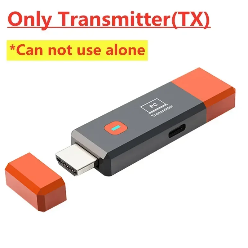 Draadloze HDMI-compatibele videoadapter Zender Ontvanger Extender TV Stick Dongle voor pc-camera Laptop naar projectormonitor