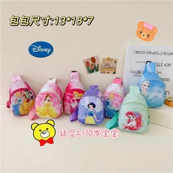Disney Princess Elsa mickey minnie Children's Chest Bag Fashion Boys Girls Shoulder Bag Cartoon Backpack Children School Bag