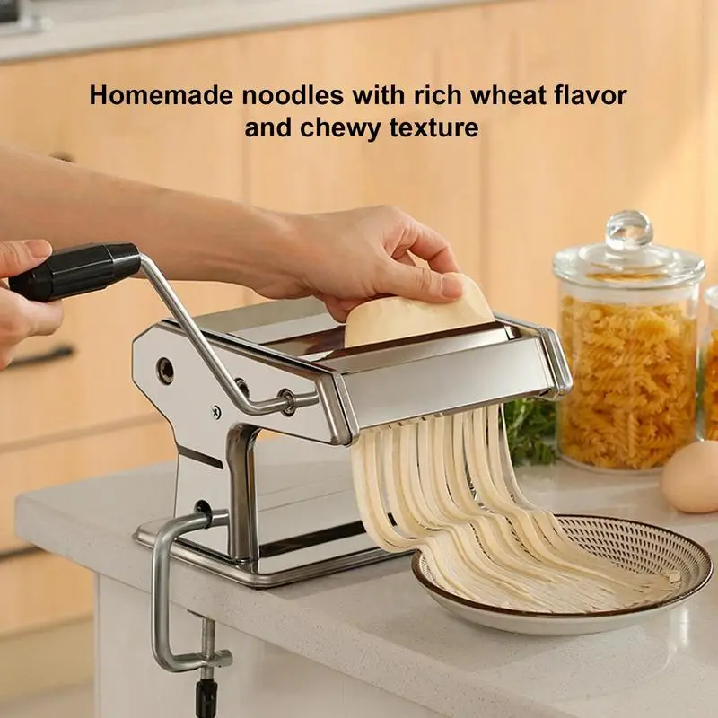 Household Electric Pasta Maker Machine Auto Noodle Maker Pasta Noodle Maker Machine Stainless Steel Pressing Moulds Noodle