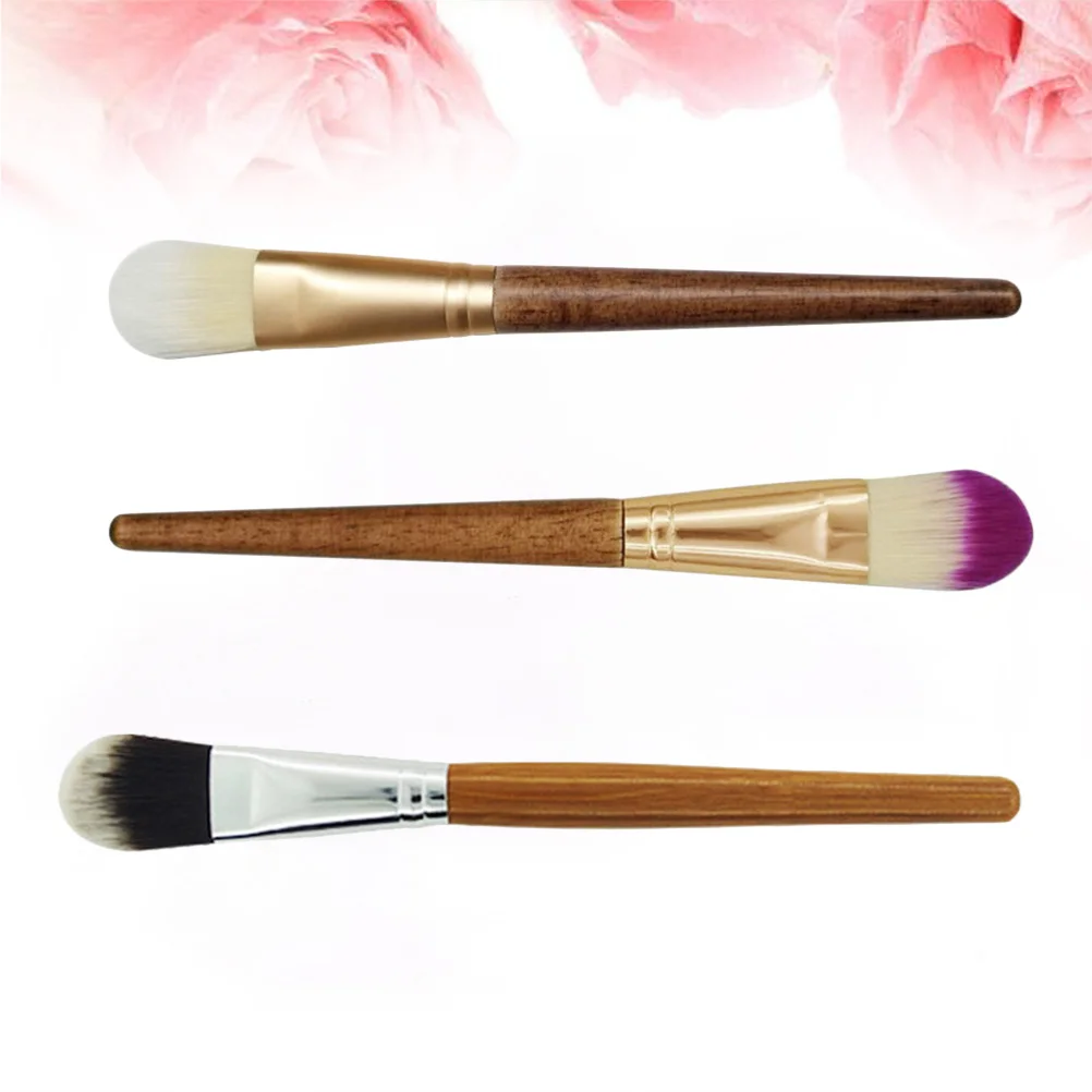 6-teilige Make-up-Pinsel mit Bambusgriffen, Gesichtsmasken-Applikator, Werkzeuge, tragbare Tasche im Lieferumfang enthalten, ideal für Reisen, tägliche Routine