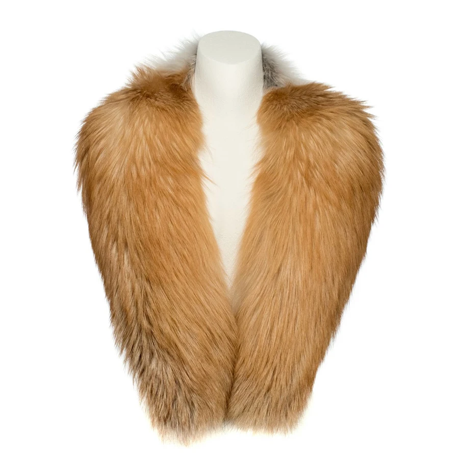 

Real Silver Fox Fur Collar Natural Fur Scarf Shawl For Women Collars Wraps Neck Warmer Fur Scarves Luxery Scarf Men