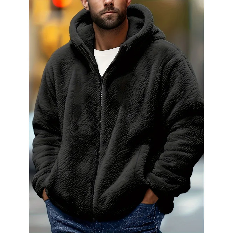 

Arctic Fleece Hoodie Men's Warmth Guaranteed Fashionable Casual Wear for Spring Season Other Fur Type Functional Clothing