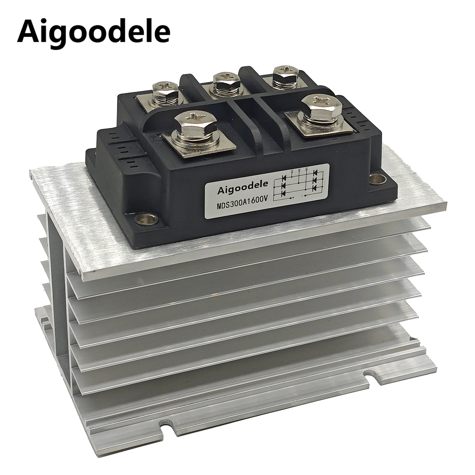 380V With Aluminum Heat Sink MDS300A 1600V 3 Phase Diode Bridge Rectifier Generator Set Part MDS300A-16