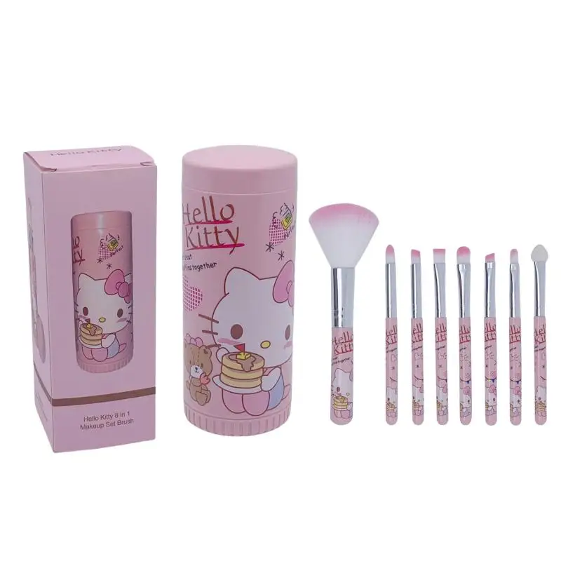 Geschenkdoos Make-up Kwasten Set HelloKitty K2Y Anime Lip Oogschaduw Borstel Kawaii Cartoon Sieraden Blush Wenkbrauw Borstel Schoonheid Cadeau voor Gi