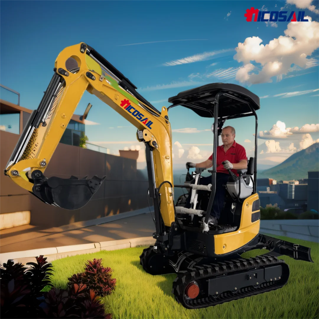 

Hydraulic operation of 1.8-ton crawler excavator with new color matching export of high horsepower EPA compliant engine