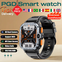 PGD SmartWatch 4G LTE GPS SIM Card Wifi NFC Dual Camera Rugged Storage Android Heart Rate 2.03'' HD Screen Smart Watch Men Gift