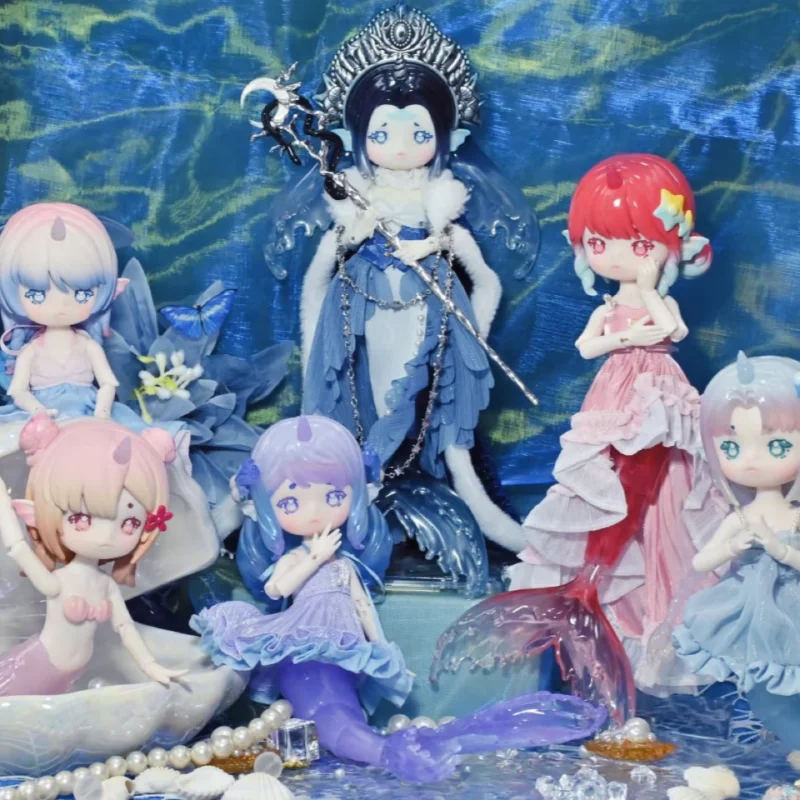 

Spot Penny's Treasure Box с эвкалиптовым покрытием Tide Secret Language Фэнтези Биология Русалка BJD Подарочная слепая коробка ручной работыOrnamet