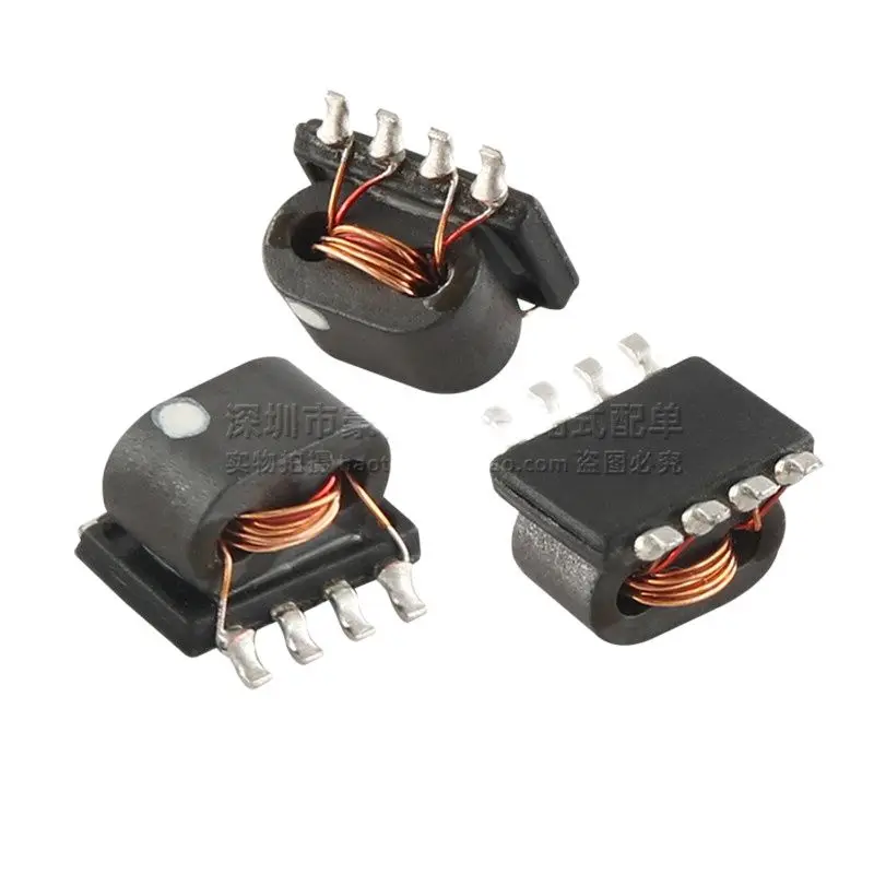 10pcs/imported patch miniature 1:2:2 isolates 6-600MHZ RF signal balun transmission line transformer YB018T-244