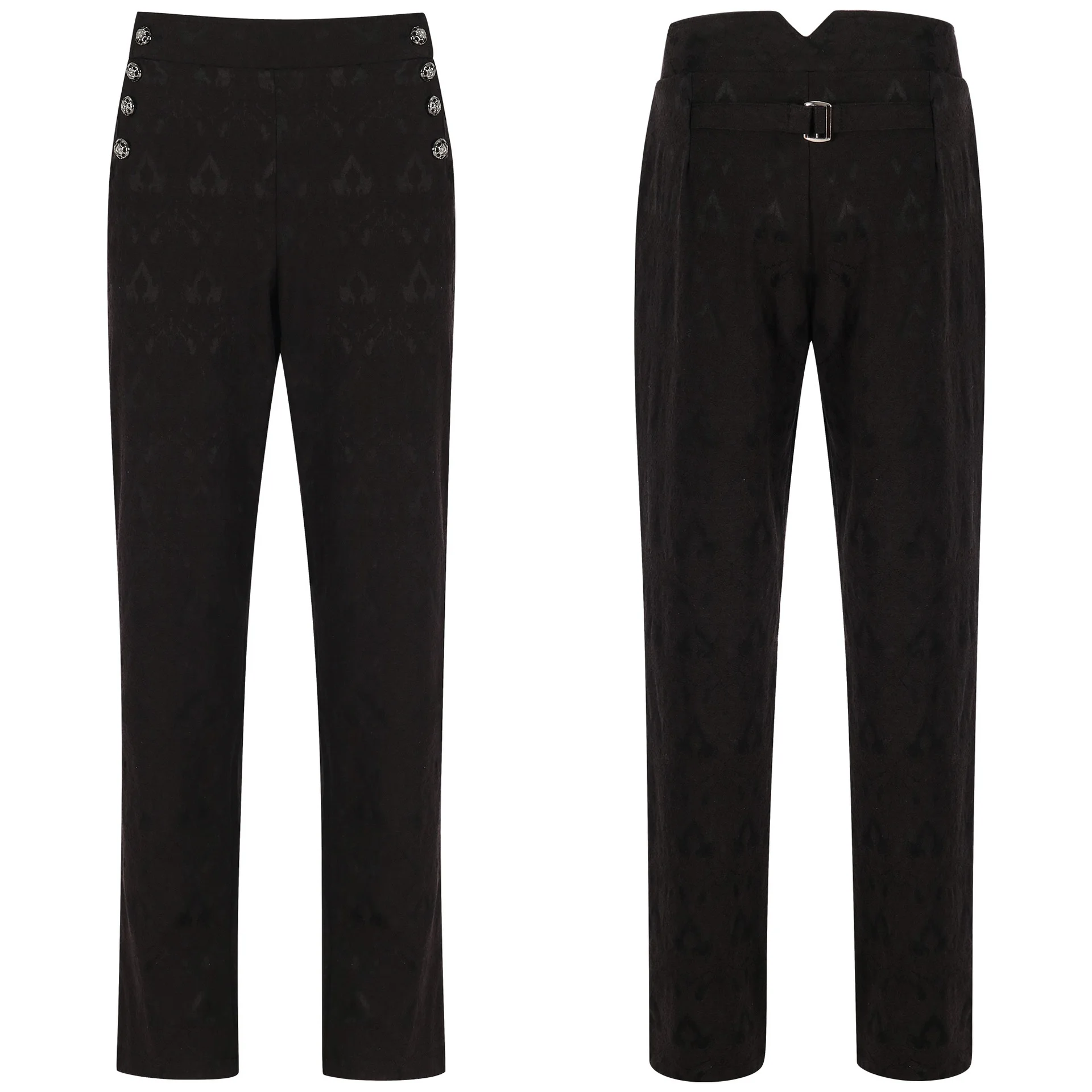 Cross-Border Halloween New Arrival Pure Color Steam Punk Uniform Suit Pants Women's Fashionable Outer Trousers