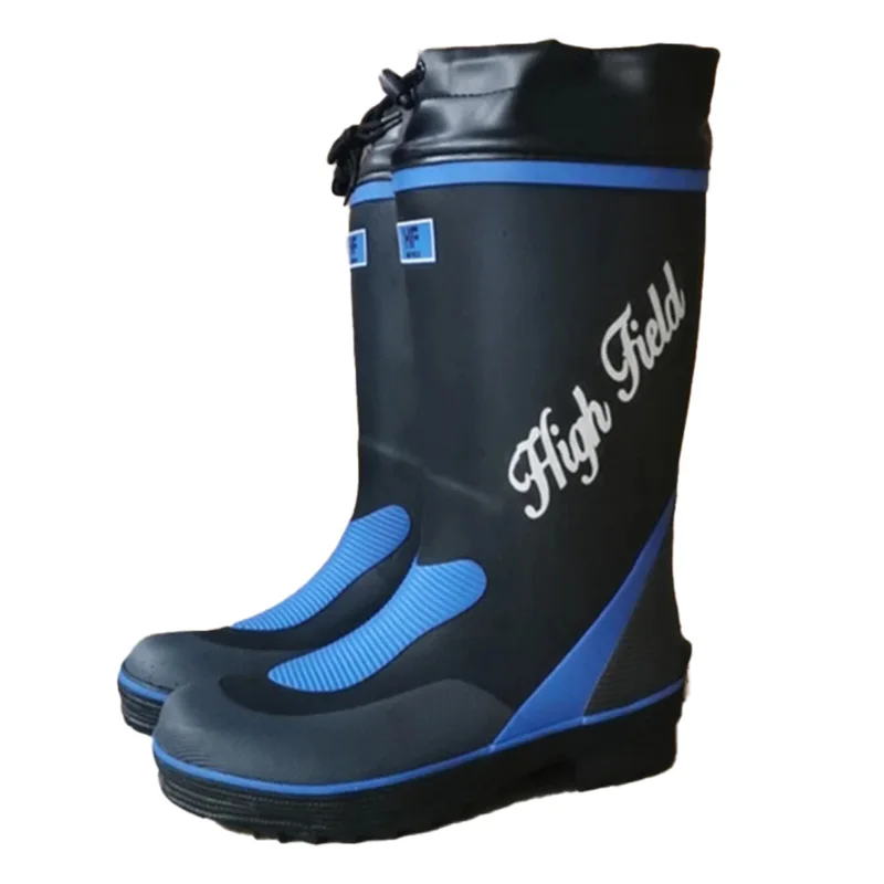 Outdoor Waterproof Fishing Hunting Boots, Wading Rubber Sole High Rain Boots, Anti-slip Reef Rock Fishing Hiking Shoes