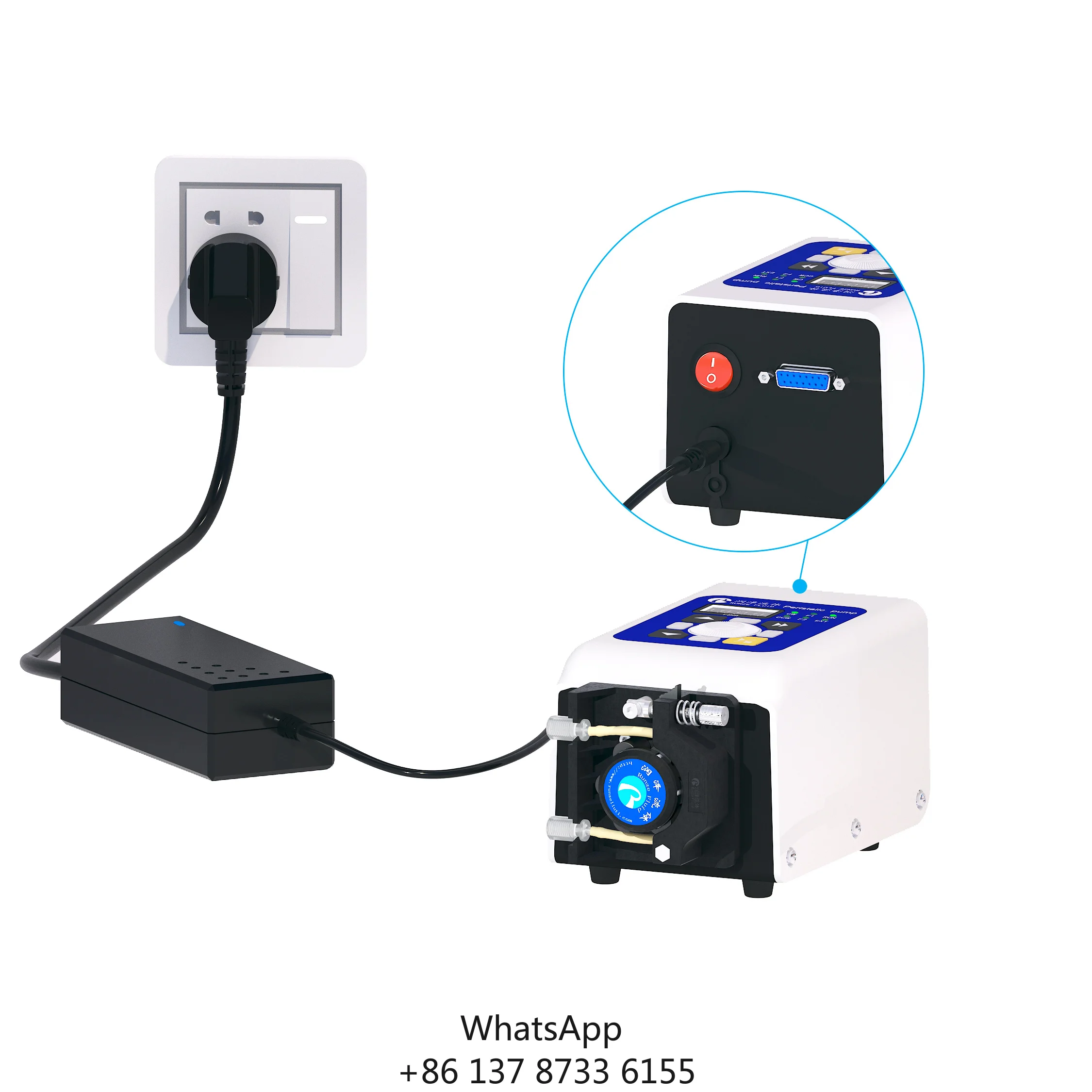 Runze Lab Intelligent Liquid Transfer Peristaltic Pump Dispensing 24v Peristaltic Dosing Pump For Water Treatment