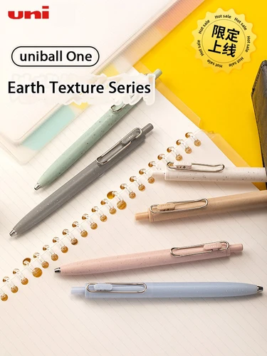 Imagen 2 del producto Uni-ball One bolígrafo de tinta de gel, textura de tierra 0,5 negro UMN-SFT mejora prensa firma Canetas centro de gravedad bajo, Original Japón
