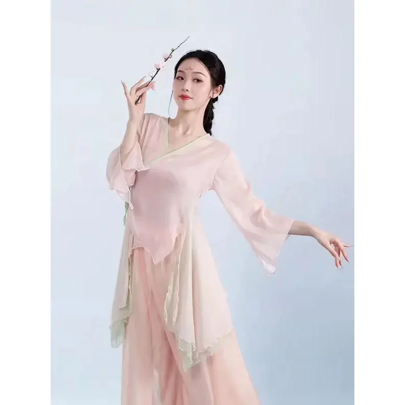 NewNew المرأة التقليدية خمر مروحة جديدة اللباس الكلاسيكي مجموعة الإناث الصينية الرقص الشعبي Dress1;s'6,y;9'b,5; #4