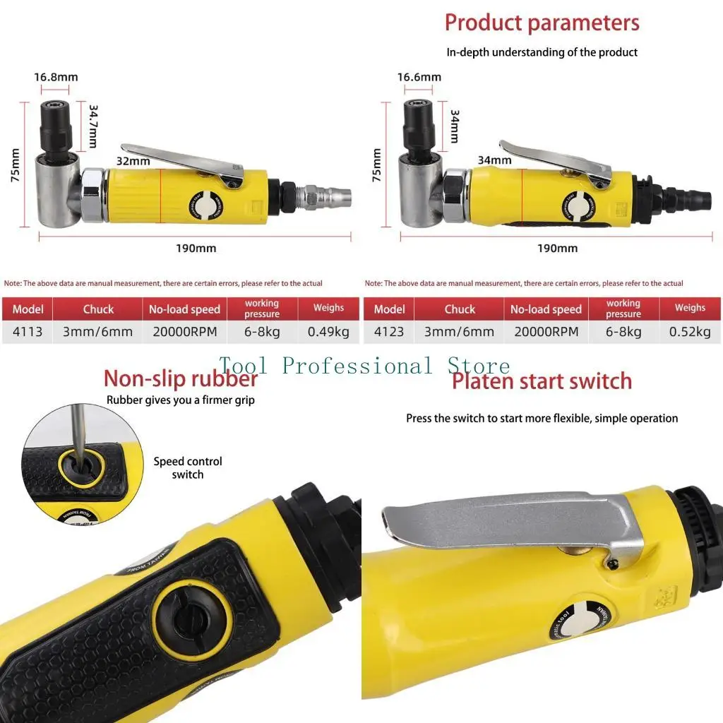 

57QF 90 градусов воздушной шлифовальной машины Гибкий пневматический гравировщик ремонт