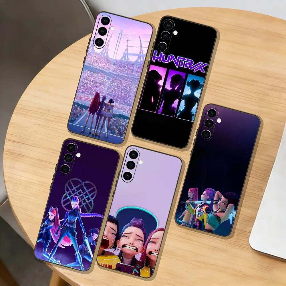 

K-Pop D-Demons Hot H-Hunters Transparent Phone Case For Samsung Galaxy A73,A72,A71,A70,A53,A52,A51,Others Soft Black Cover
