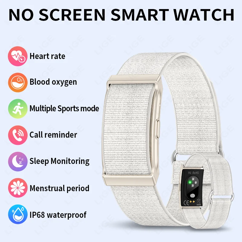 

Смарт-браслет LIGE, умные часы для мониторинга сердечного ритма, уровня кислорода в крови, фитнес-трекер для занятий спортом на открытом воздухе, умные часы для мужчин и женщин