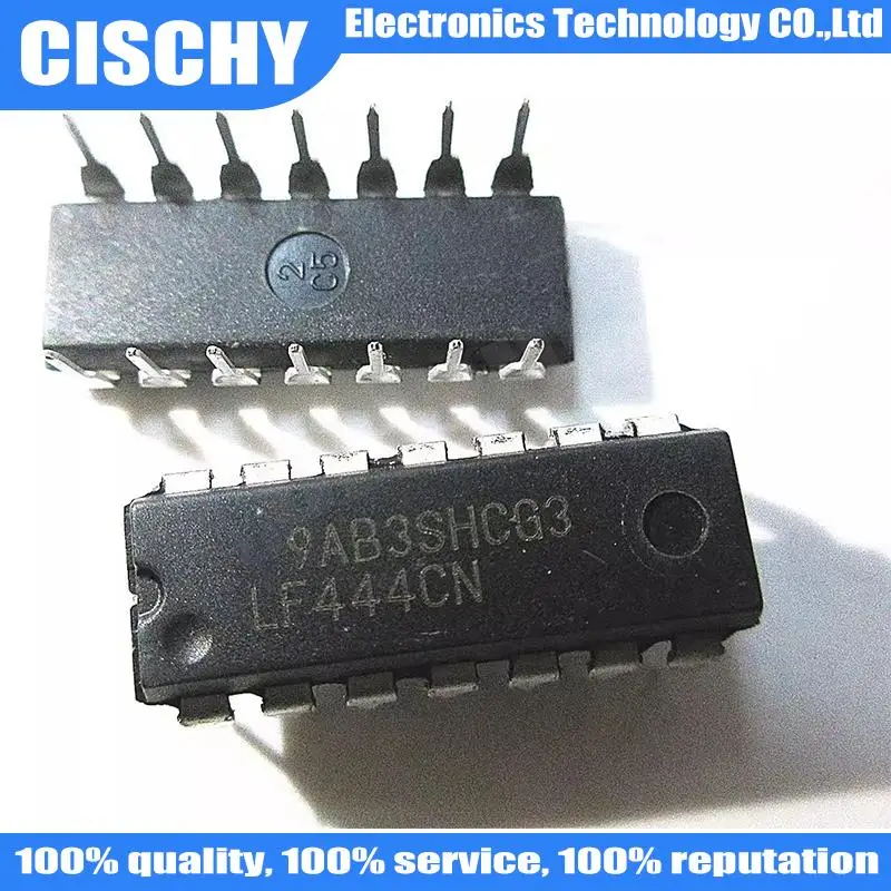 10pcs/lot LF444CN LF444 444CN DIP-14 Imported four operational amplifier IC chips In Stock