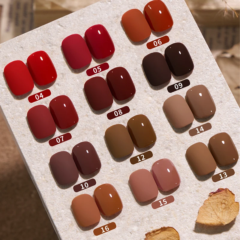 UR SUGAR 7ml Cherry Red Series Gel Nail Polish Wine Red 107 Colors Sparkling Glitter Semi Permanent Soak Off UV LED Gel Vanrish
