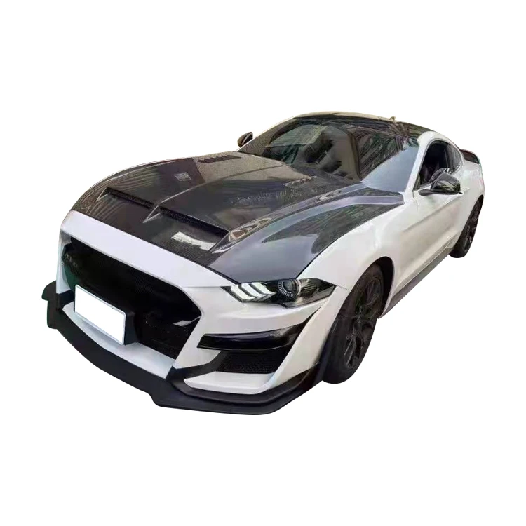 Real Carbon Fiber Engine Hood For Ford Mustang GT350 2017- 2021