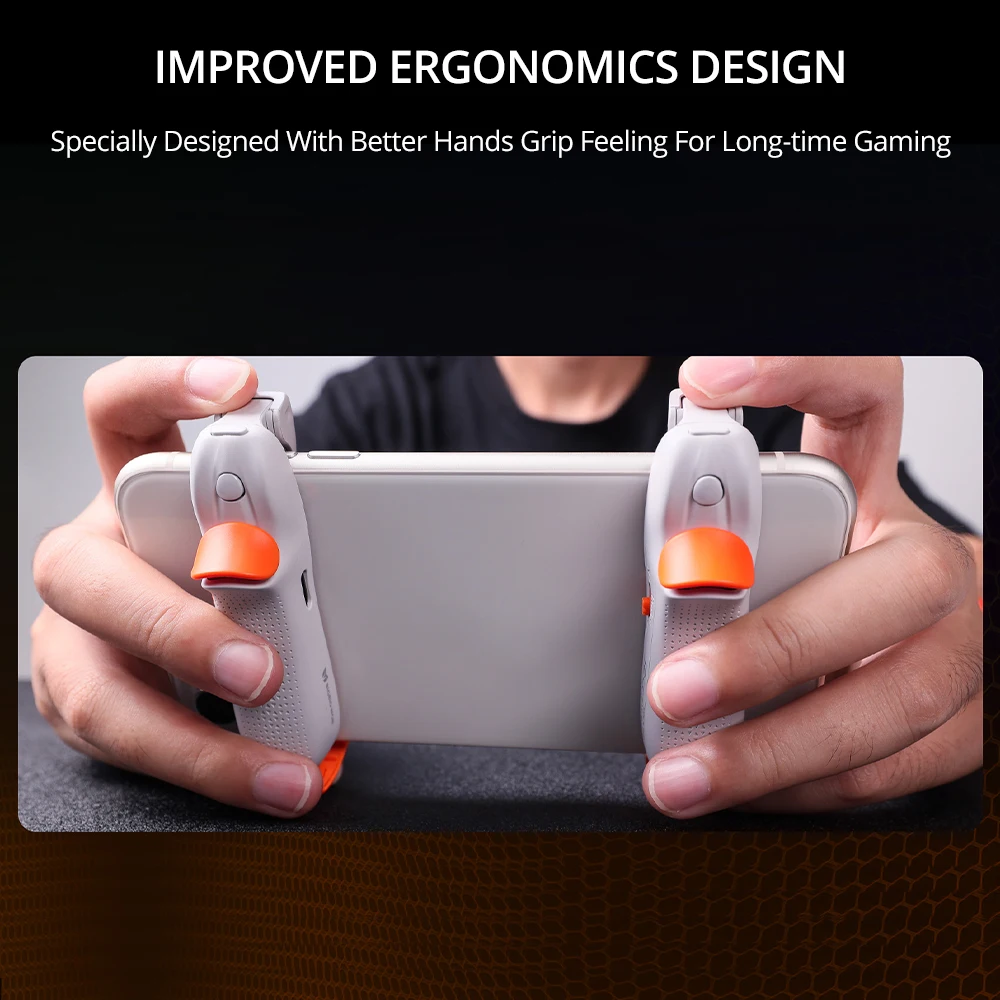 BIGBIG WON M1 Mobile Shooting Gaming Vibration Button Triggers for Gamepad Pubg Game Controller Extended Handle iPhone Joystick