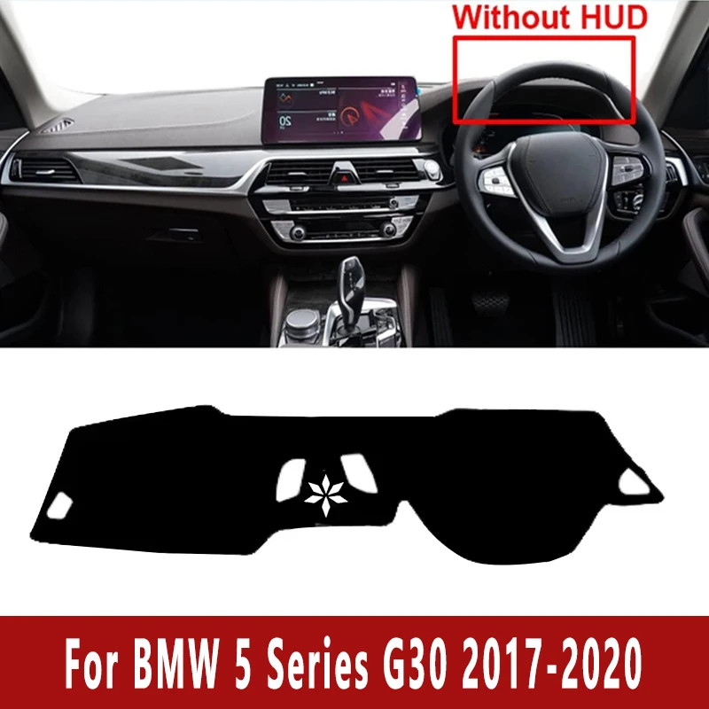 

Car Dashboard Mat Dash Cover Central Control Pad for BMW 5 Series G30 Without HUD 2017-2020 Nonslip Cape Sunshade Accessories
