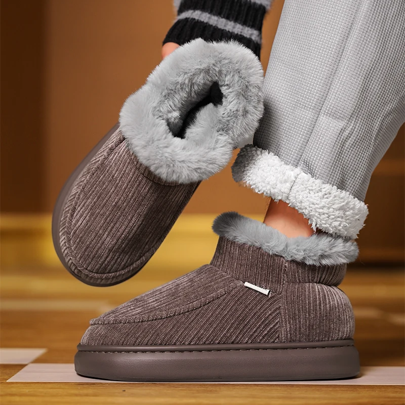 

Men's shoes Autumn and Winter Old Beijing Cotton Shoes Men's Plush Thickened Warm and Walking Shoes Snow Boots