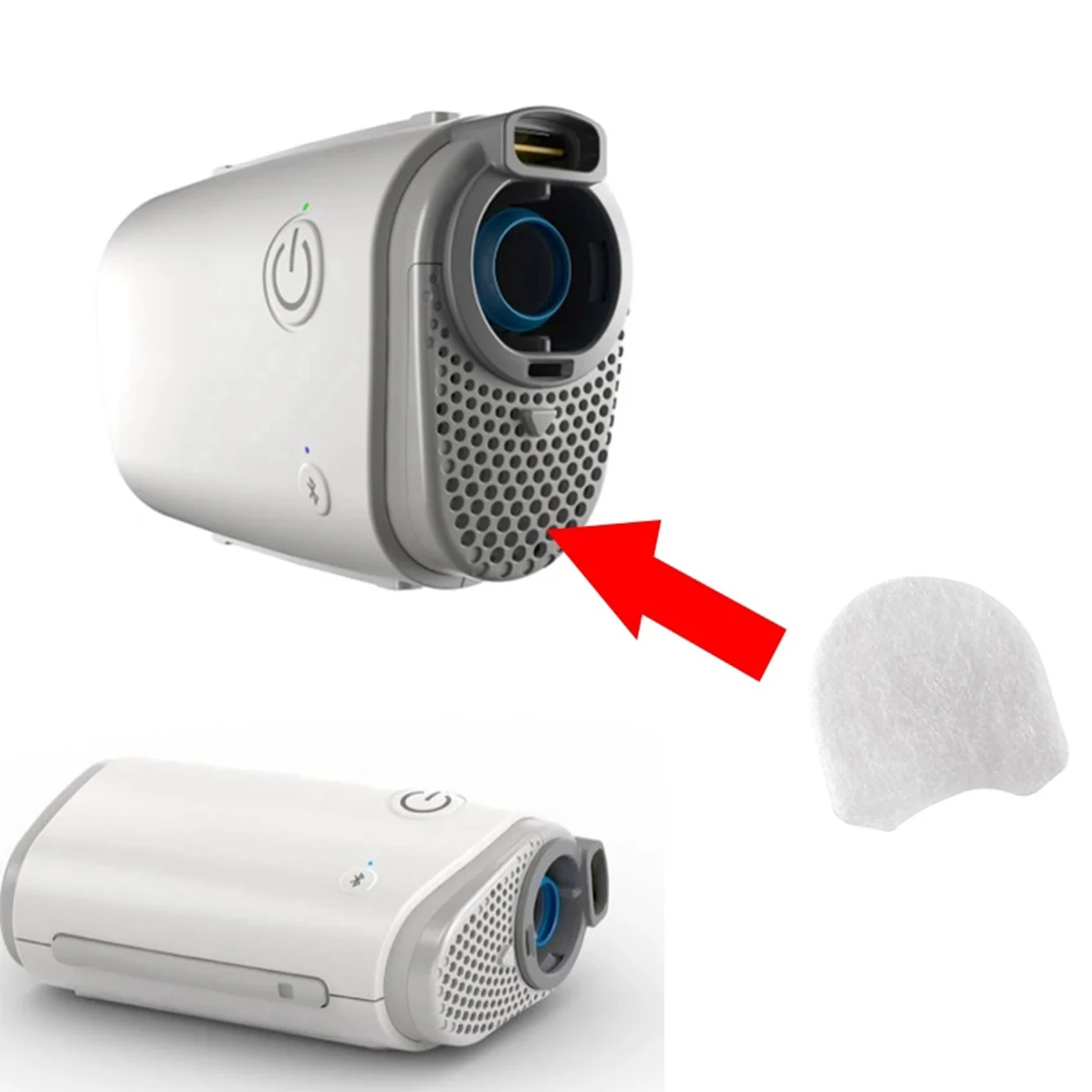 N75R-40Pcs Filter CPAP-Ersatzfilter für Resmed Airmini-Geräte Ultrafeine hypoallergene Einweg-CPAP-Filter