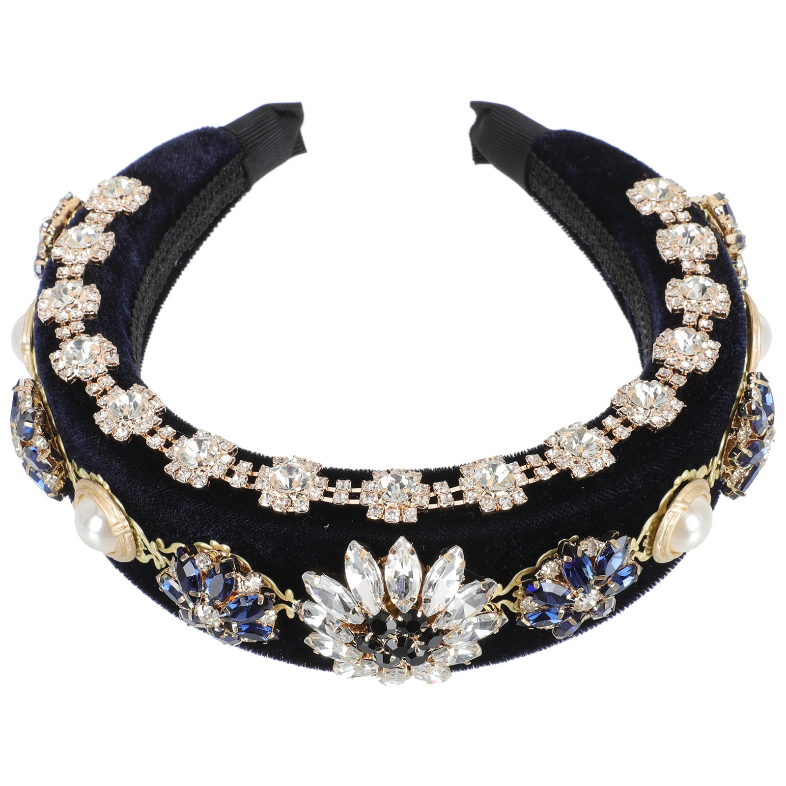 

1 шт. Элегантная женская повязка на голову в стиле барокко, очаровательные обручи для волос для повседневного использования, вечеринок, путешествий, аксессуары для волос, женские повязки на голову