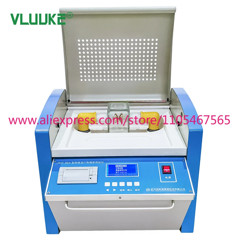 1Pcs VLUUKE LNJY-80A Insulating oil dielectric strength tester Transformer oil withstand voltage tester