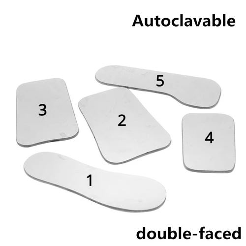 Espejo de cristal reflector fotográfico Intraoral de ortodoncia Dental, espejo de observación Oral de doble cara de alta dureza, herramientas de dentista
