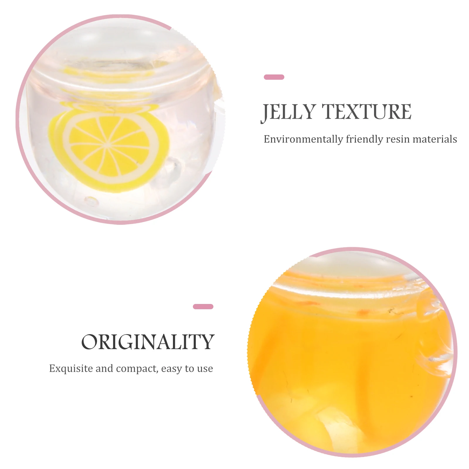 

36 Pcs Simulated Juice Keychain Necklace Pendant Charm Earring Charms for Crafting