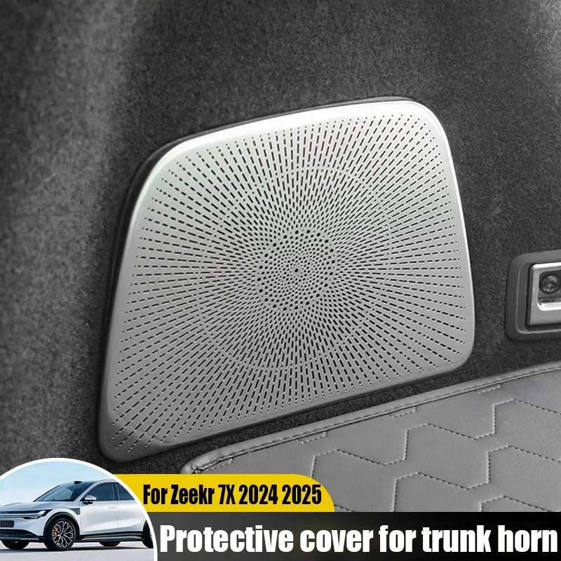 For Zeekr 7X 2024 2025 Trunk Speaker Protective Cover Trim  Anti-scratch Cap Car Interior Decorative Accessories