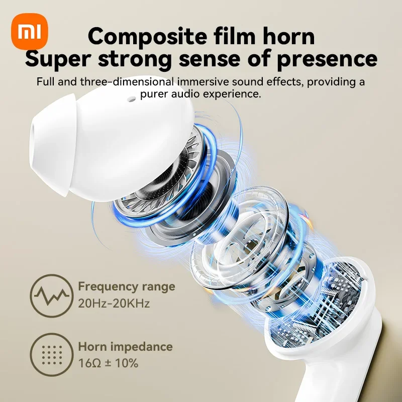 XIAOMI ANC Wireless Earbuds Bluetooth5.4 ENC Noise Reduction Hifi Sound Stereo Earphone Screen Touch Control Headet TWS Earphone