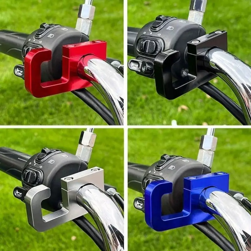 

Universally Motorcycle Hook Aluminum Hanger Motorbike 22mm 7/8'' Handlebar Helmets Bag Hook Scooter Bicycles X37F