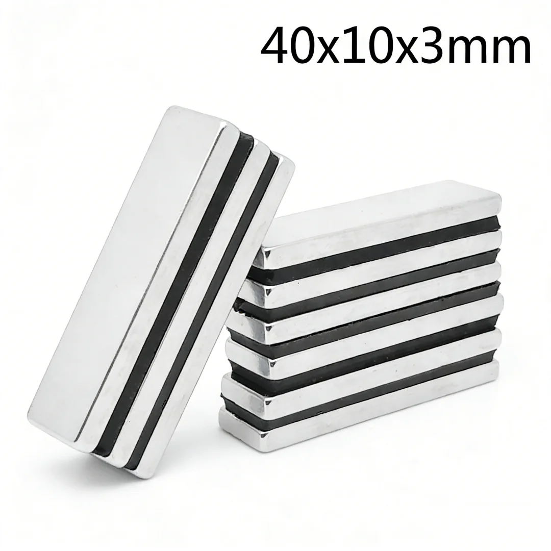 40x10x3mm Powerful Quadrate Magnet 40mmx10mmx3mm For Home Refrigerators, Offices DIY 40*10*3 Block Search Magnet