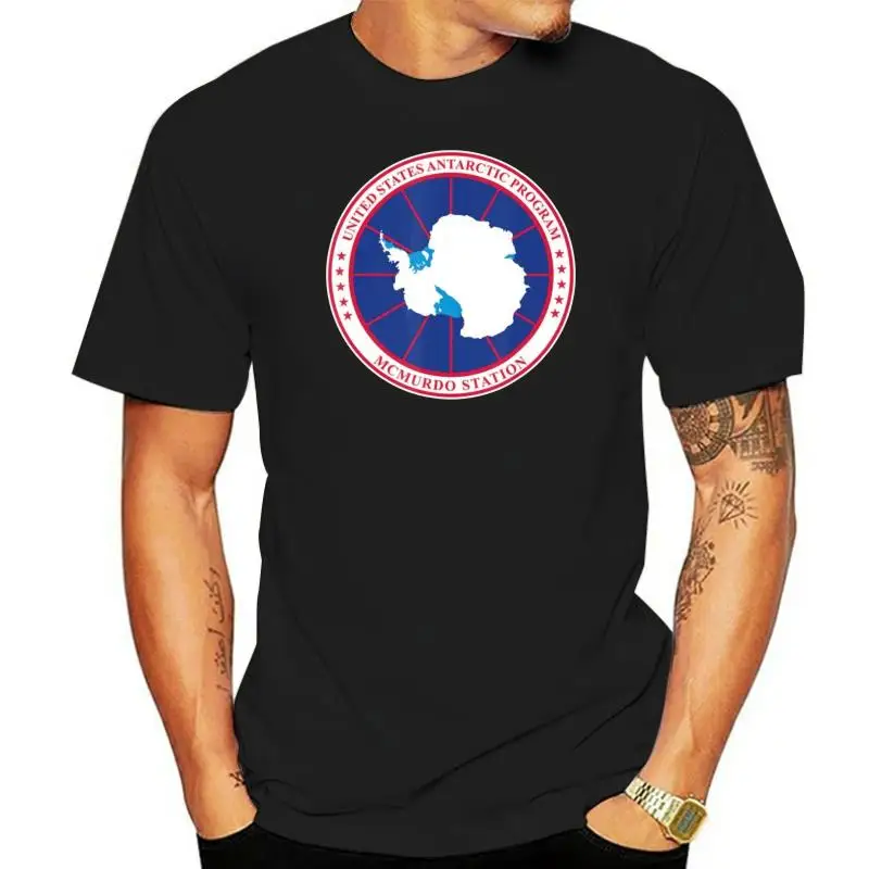 Usa Antarctic Program Antarctica Black, Navy T-Shirt S-3Xl Gym Tee Shirt