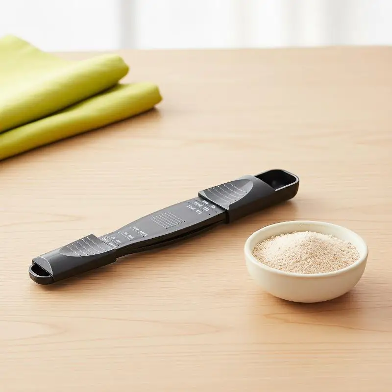 Double Ends Adjustable Measuring Spoon Gram Milliliter Teaspoon Kitchen Baking Cooking Tool For Coffee Making Bar Restaurant