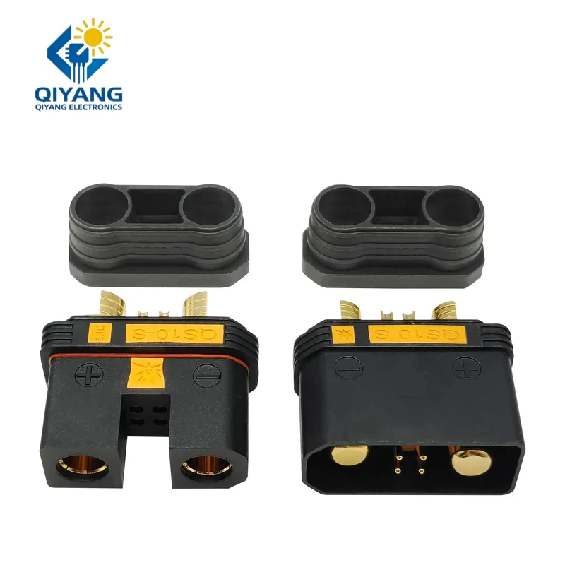 240A 750V Drones Lithium Battery Power Supply Charging Connector QS10 Weldable Automotive 4-10AWG Male Female Anti Ignition Plug