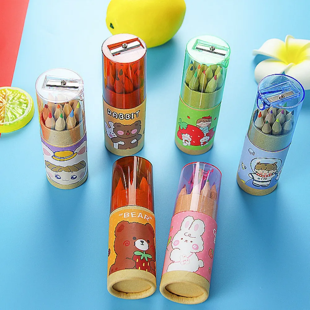 Juego de lápices de colores preafilados, lápices de dibujo artístico de núcleo suave para colorear bocetos y pintar, nuevos 12 colores