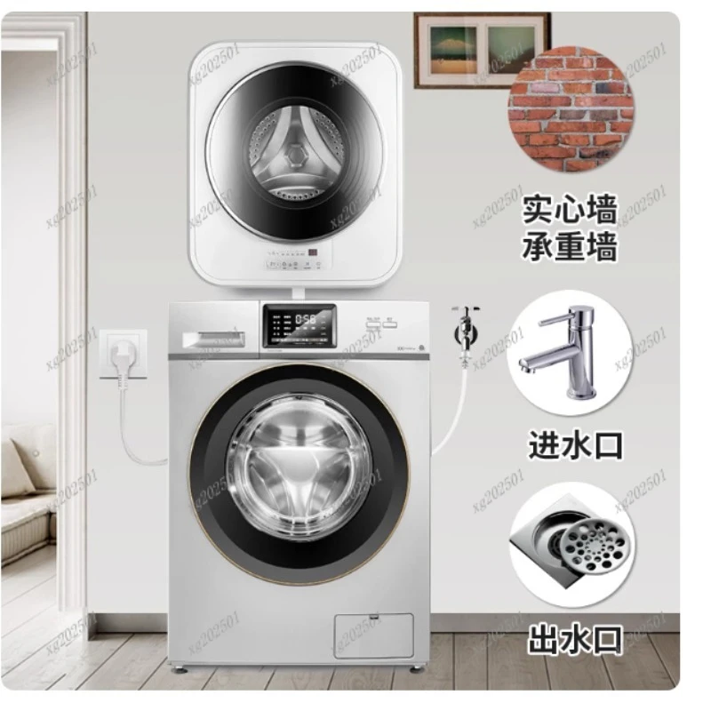 Compact 3KG Wall-Mounted Washer Frequency Conversion Fully Automatic Drum for Baby RV Integrated Washing And Drying New