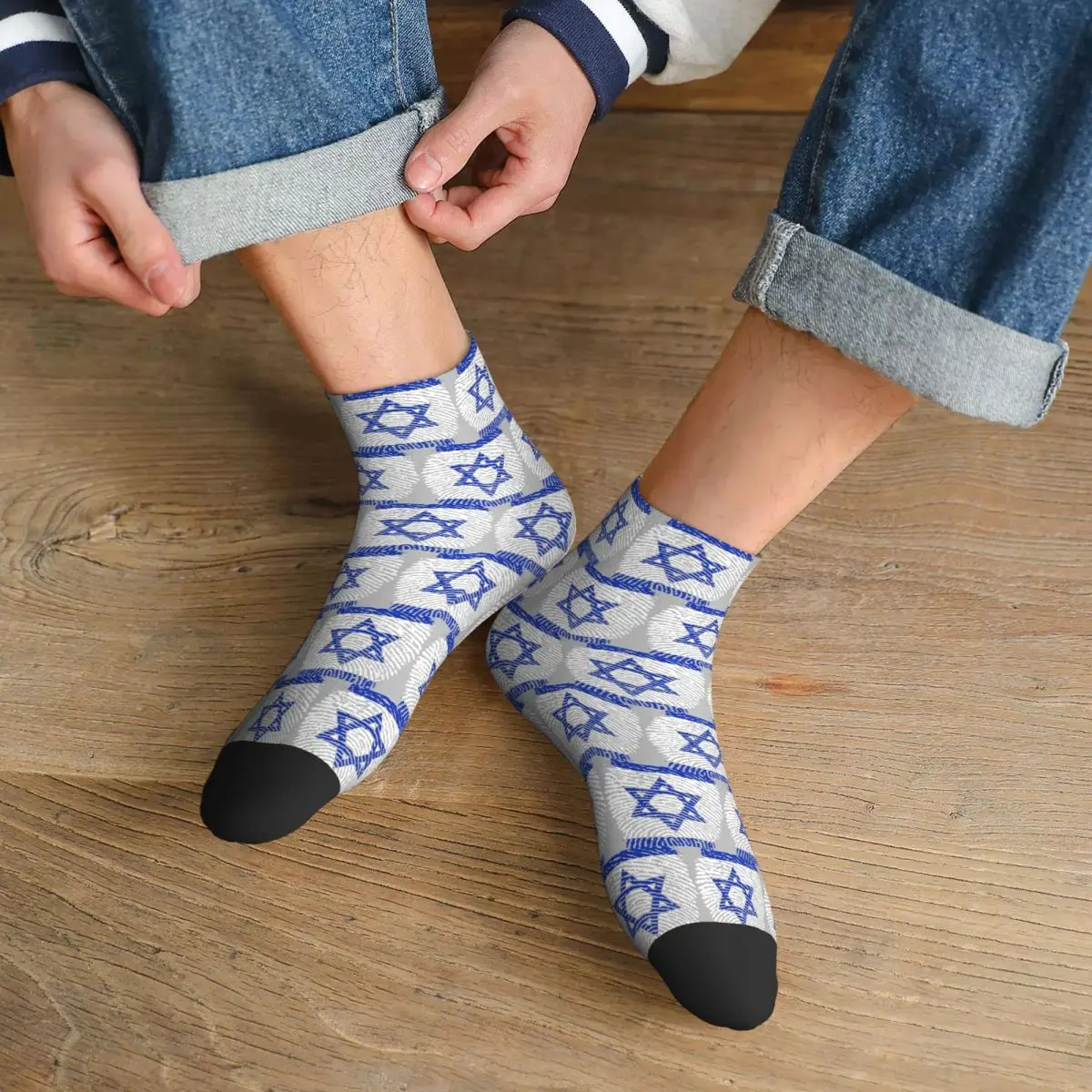 

From Israel Socks Harajuku Super Soft Stockings All Season Socks Accessories for Man's Woman's Christmas Gifts